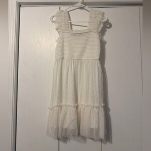 White Ruffled Dress